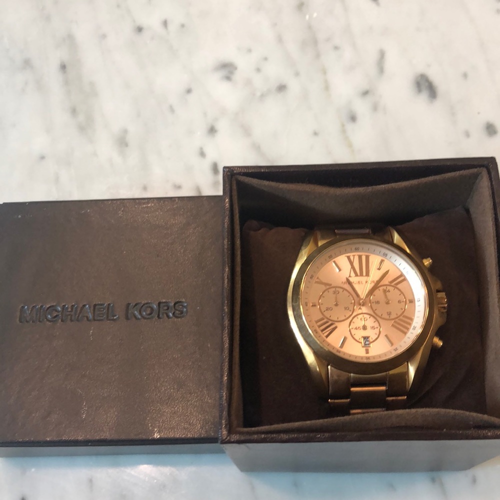 Michael Kors MK Bradshaw good tone watch